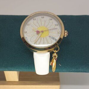 Betsy Johnson "He Loves Me" Daisy Watch.